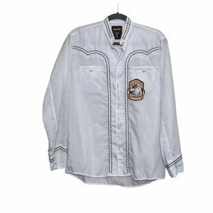 houston white shirt man's size 36 long sleeve